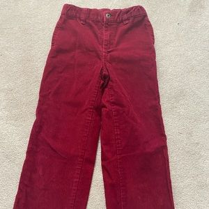 Boys 5T Red Corduroy Pants